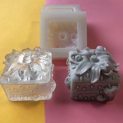 Fat Yaya DIY Sanding Strawberry Storage Box Handmade Resin Mold Accessory Storage Box Silicone Mold