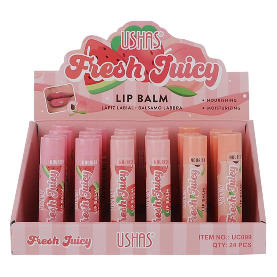 (caja de exhibición) USHAS venta caliente transfronteriza fresco nuevo bálsamo labial humectante humidificante labial al por mayor UC099 image 1