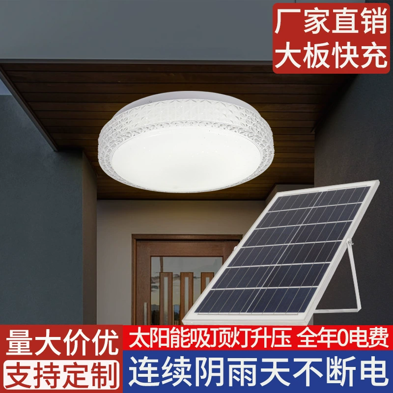 Ceiling light solar-powered for living room, super bright travel hanging lights for gazebo, high power