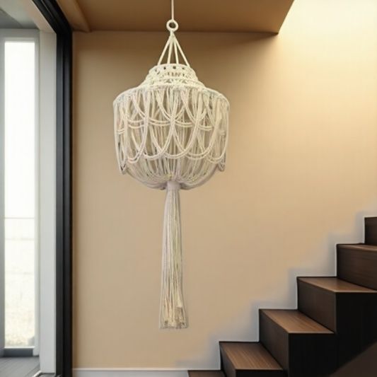 Cross-Border Hot-Selling Homestay Decorative Lampshades, Tapestries, Hand-Woven Home Chandelier Decorations, Bohemian Lighting, Foreign Trade