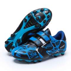 2023 Spring and Summer New Low-Top Football Shoes for Children, Magic Tape Shoes with Long and Short Tacks