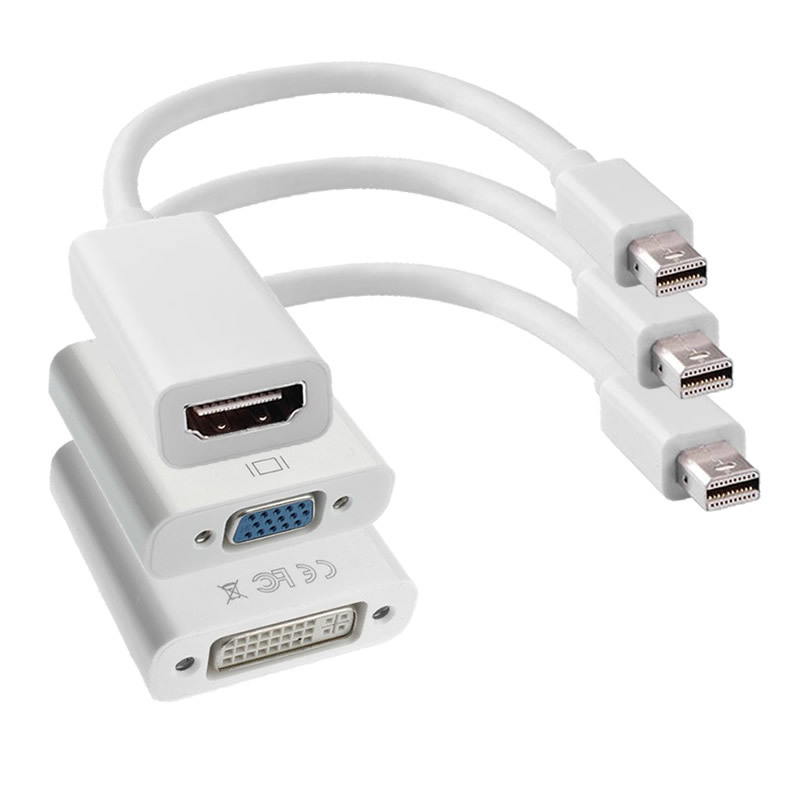 mini dp转hdmi线4K高清雷电转接线mini dp to hdmi电脑电视转换器