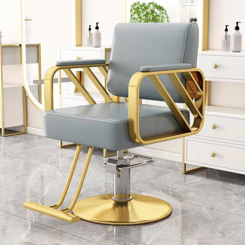 Peluquería Silla de pelo salón especial de corte de pelo taburete de alto grado teñido caliente asiento de elevación silla giratoria de pelo al por mayor