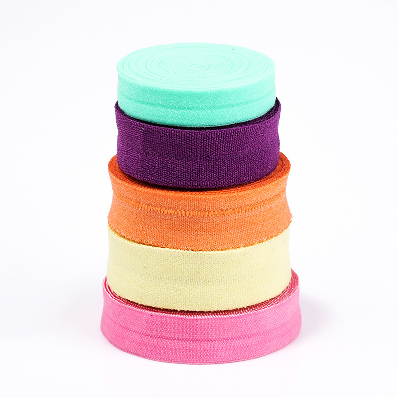 彩色内衣弹力包边条松紧带服饰袖口对折包边橡筋尼龙弹力包边带