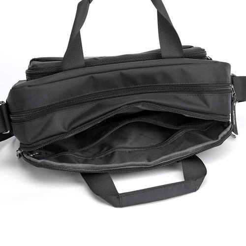 Lateral new men's casual business single-shoulder crossbody bag water-resistant Oxford cloth bag handbag simple fashionable men's bag