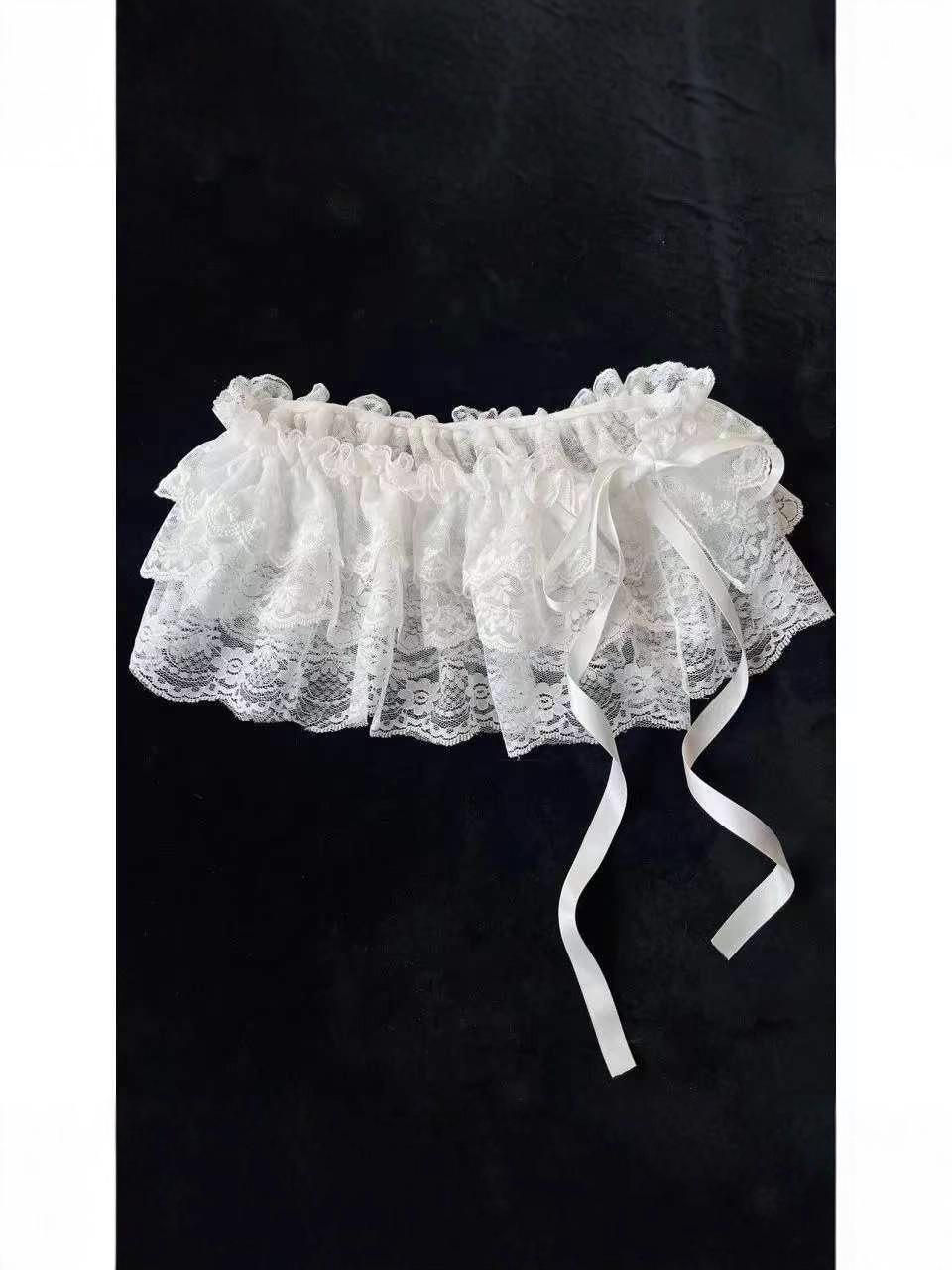 Heavy-Duty Ballet-Style Fashionable Lace-Up Small Skirt with Bowknot Layered Skirt for Women, Korean Spring and Summer 3