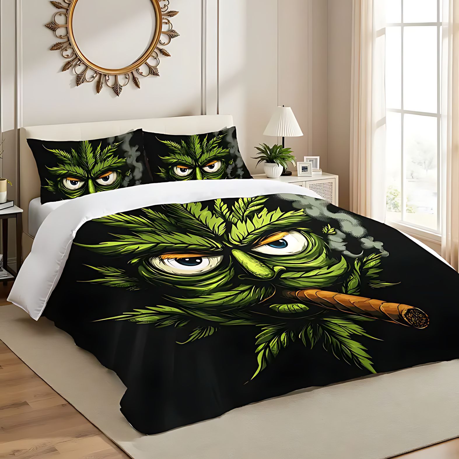 TEMU / JIT diseño de arte abstracto impresión digital 3D abrasión edredón conjunto de ropa de cama comercio exterior exclusivo