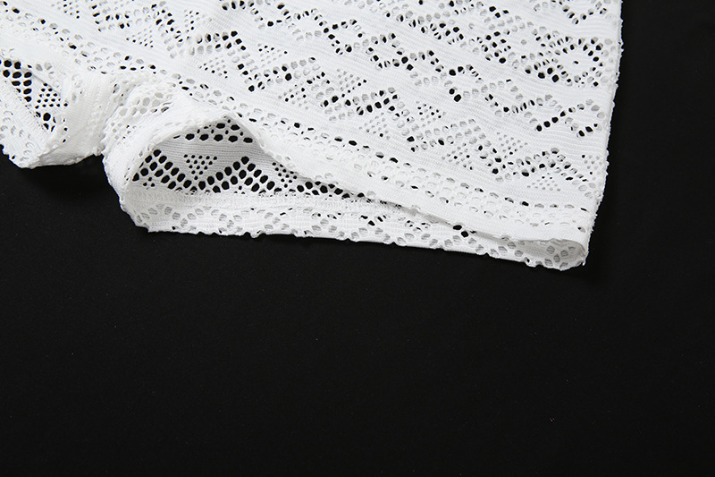 Women Clothing Summer Women Clothing Sexy See Through Lace Jacquard Skinny Hip Raise Jumpsuit