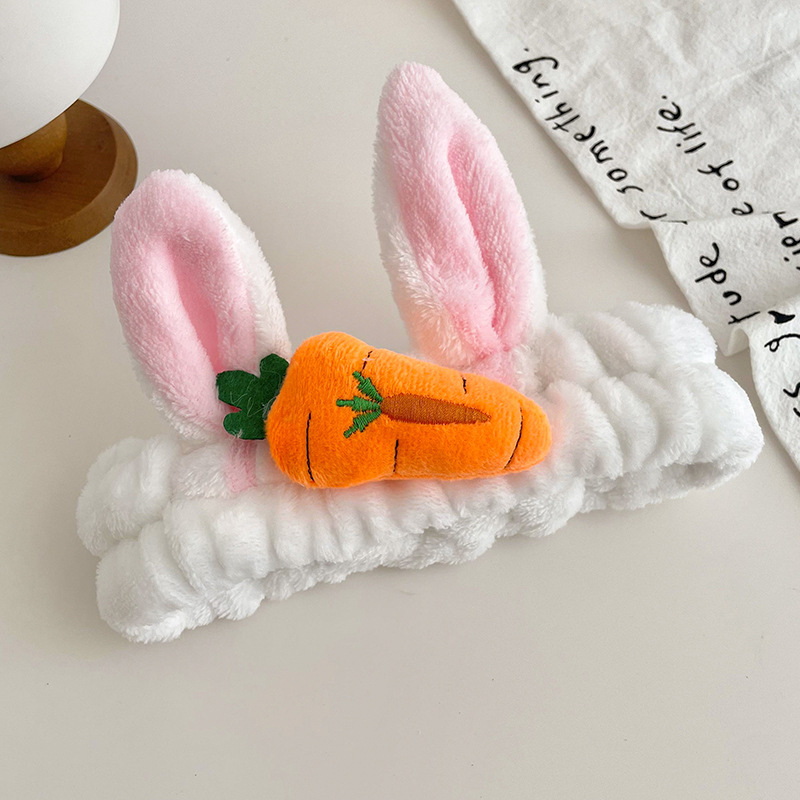 Otoño y invierno peluche bandeja de cabello lavado de la cara aplicación máscara especial de prensado bandeja de cabello paquete de cabello pato amarillo dibujos animados toque de cabello agujero de cabello