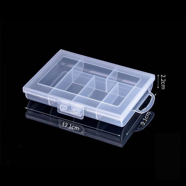 tornillo herramienta de piezas de hardware transparente pp caja divisoria caja de piezas electrónicas de plástico directo fábrica