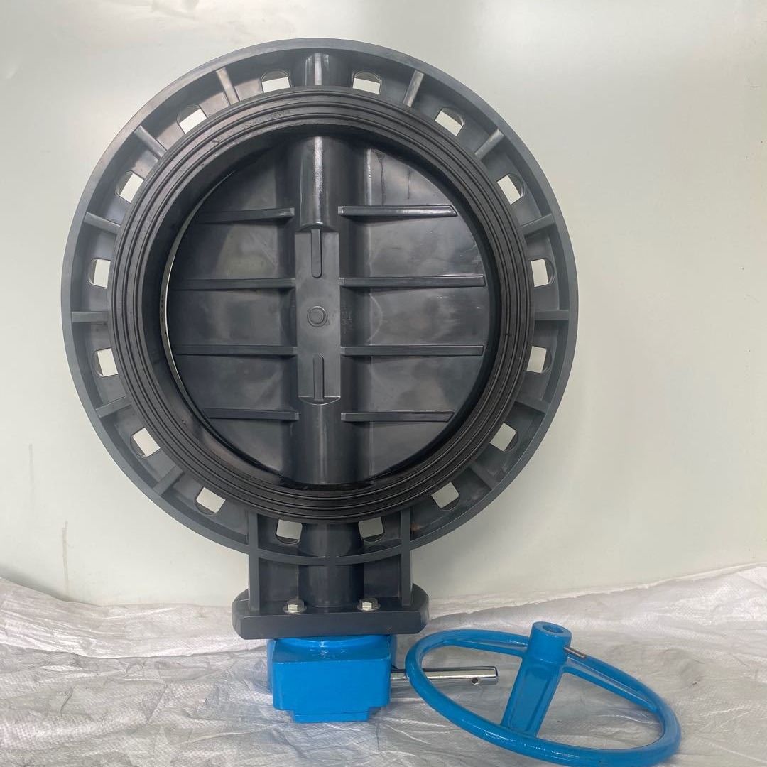 14寸 350mm DN350 UPVC涡轮蝶阀 D371X-4S   900元一台 出口多年