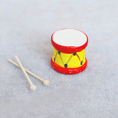 1:12 dollhouse mini furniture children's room accessories small drum with 2 drumsticks
