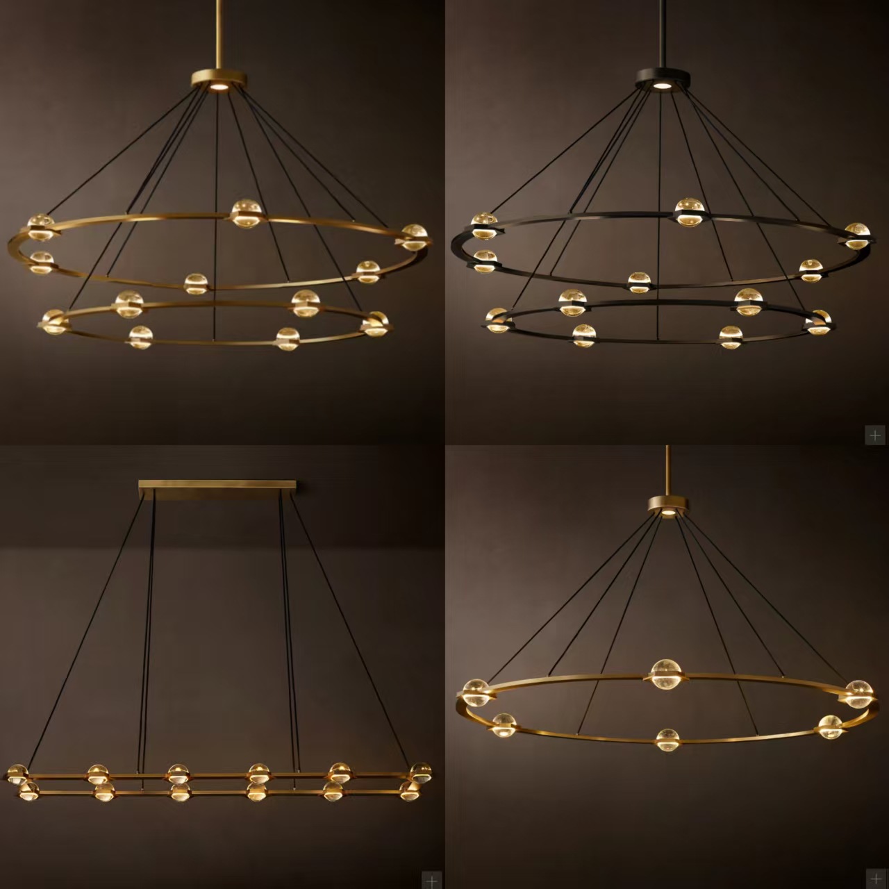copper ceiling lamp for living room