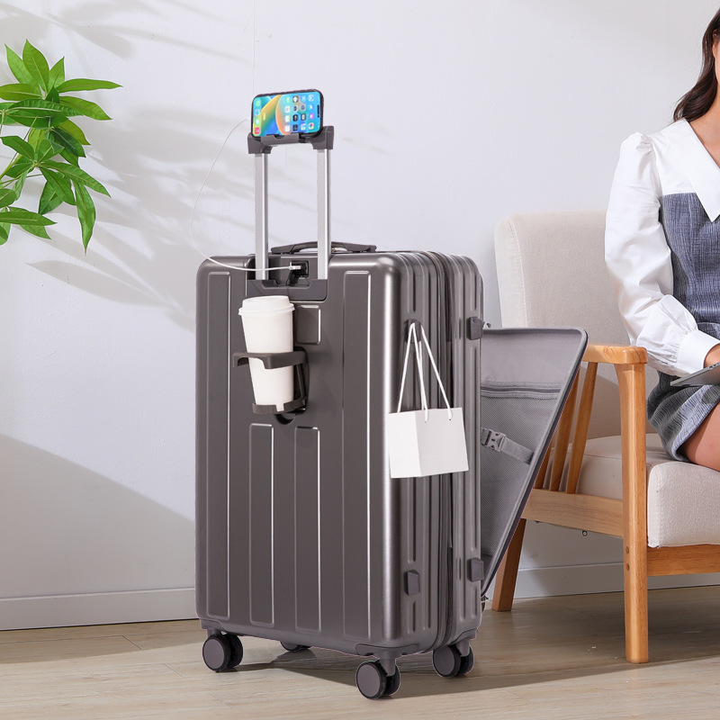 [Fábrica cuidadosamente seleccionada] Maleta para estudiantes que abren una maleta portátil con ruedas universales silenciosas maleta con contraseña maleta