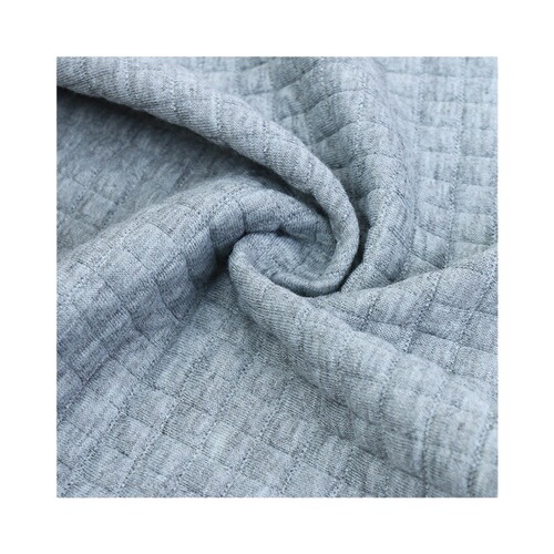 Small square grid amine air layer waffle elastic jacquard fabric home wear sweatshirt bedding mattress fabric