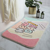 Cartoon velvet imitation cashmere floor cushion bathroom bathroom water absorption household door thickened into the door foot pad bedroom carpet