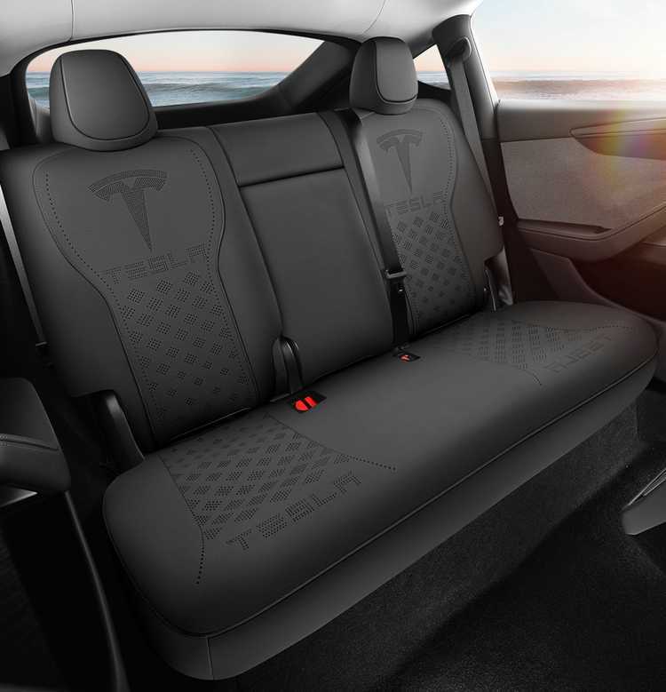 23-2526 Tesla Model Y/Huanxin 3 Special Car Seat Cushion Four-Season Seat Cover Half-Pack Non-Warping Seat Cover