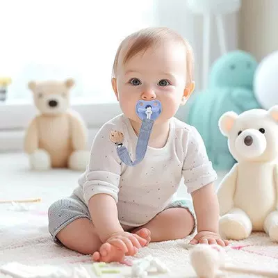 安抚奶嘴链牙胶防掉链婴儿磨牙棒木荷木玩具防丢绳咬咬乐宝宝链子