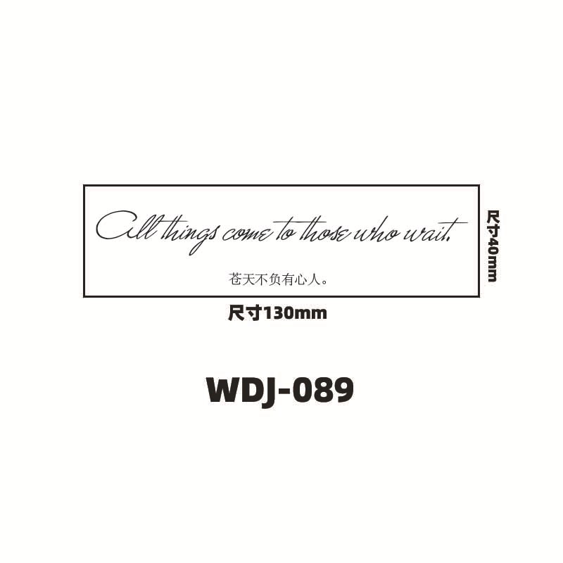 Jugo de hierbas pegatinas de tatuaje letras inglesas pegatinas de tatuaje de clavícula de la mano de espalda alta sensación impermeable a prueba de sudor semipermanente