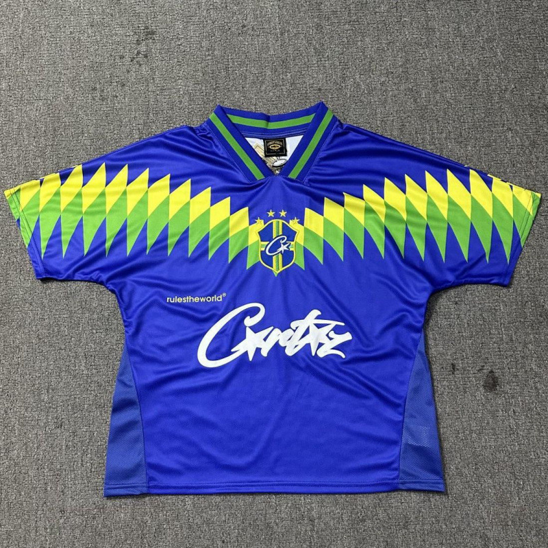 国境を越えた貿易アマゾンチームユニフォームカジュアルVネックTシャツCorteiz Alcatrazバスケットボールユニフォームレタープリントストリート|undefined