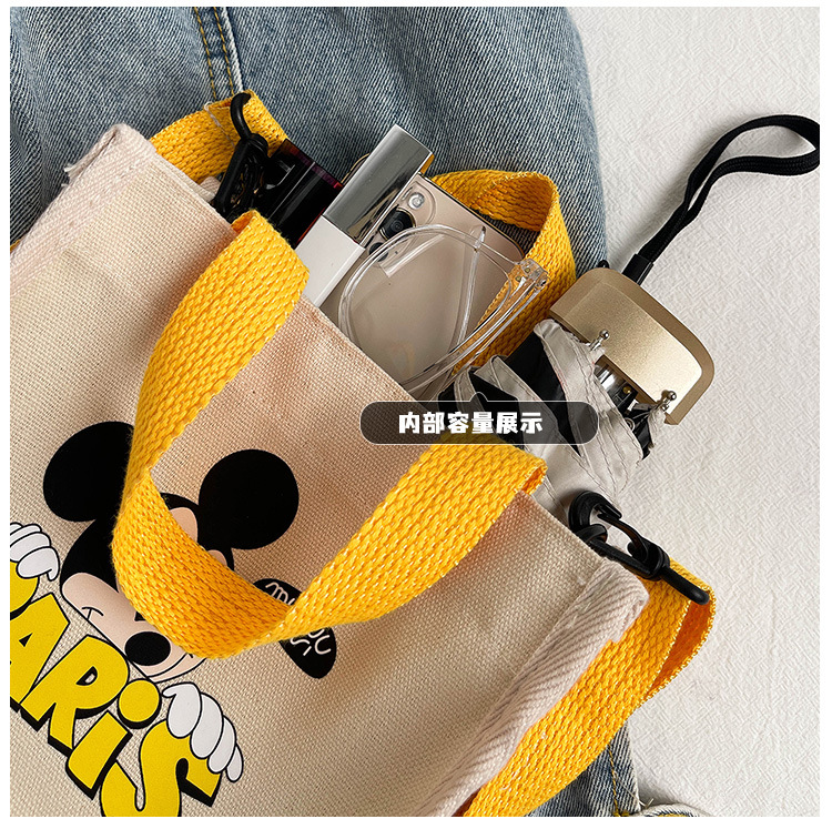 "Bag Girl 2021 New Trendy Korean style, fashionable and personalized printed single-shoulder bag for women, canvas hand-held crossbody small bag. undefined