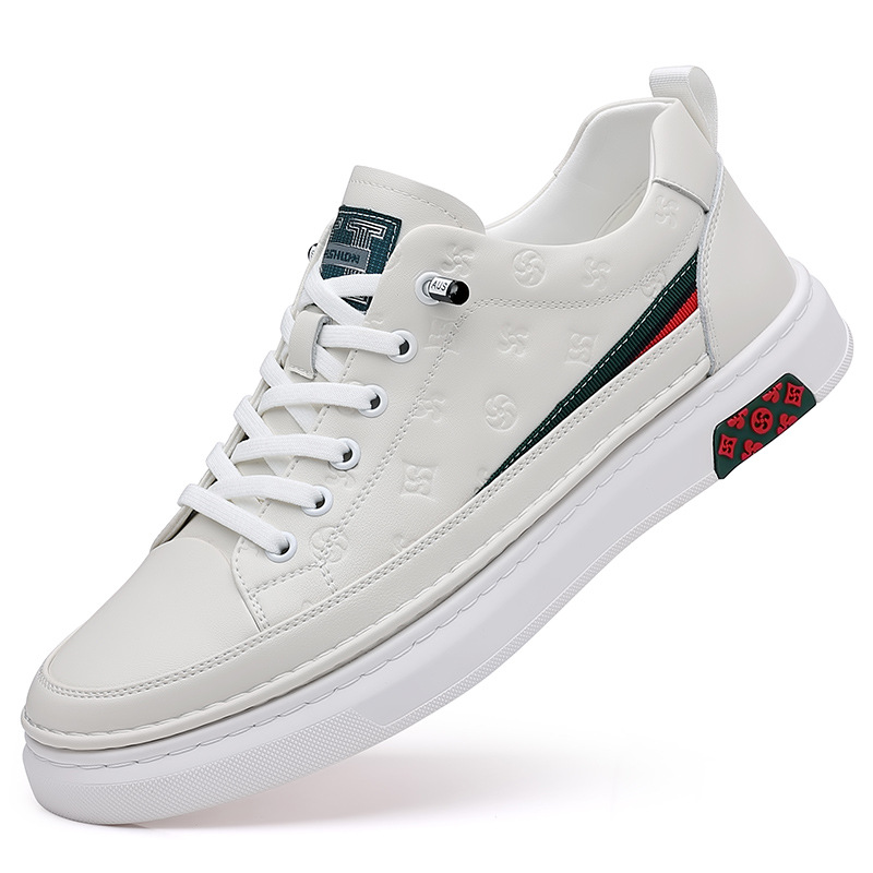 Selección estricta de zapatos blancos de verano para hombres, zapatos de moda para hombres, zapatos casuales con suela suave, zapatos de deporte para hombres transpirables al por mayor