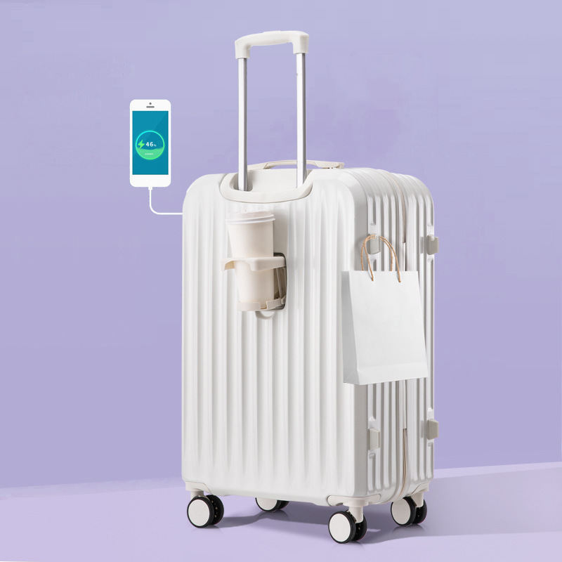 [Fábrica de selección estricta] maleta de 24 pulgadas de gran capacidad, maleta de tracción de 20 pulgadas de nuevo estudiante