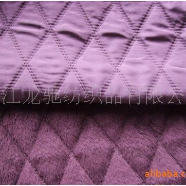 春亚纺绗缝，绗缝春亚纺，超声波绗缝，超声波复棉，绗缝面料