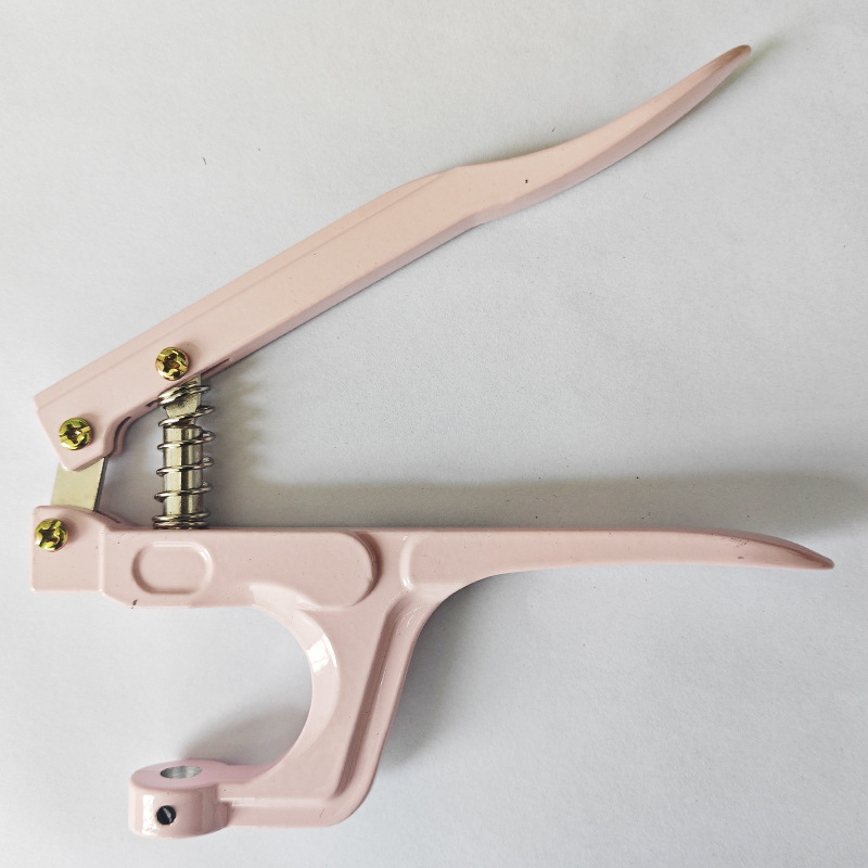 5mm 10mm hebilla de ojo de pollo hebilla de ojo de aire conjunto de herramientas de instalación alicates de presión manual 200 juegos de botones con punzón transfronterizo