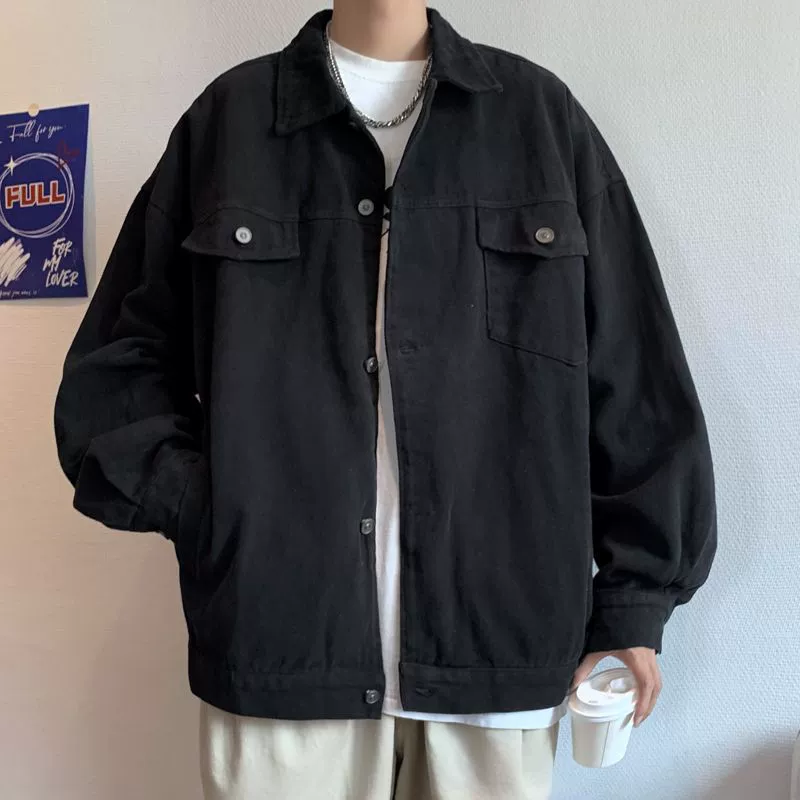 Trend autumn retro jacket, American style, oversize