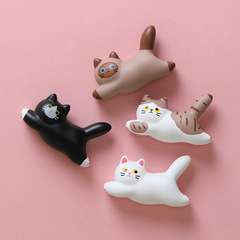ランニング猫冷蔵庫マグネットクリエイティブマグネット卸売樹脂三次元 diy アクセサリー大型マグネット磁気磁気ステッカー