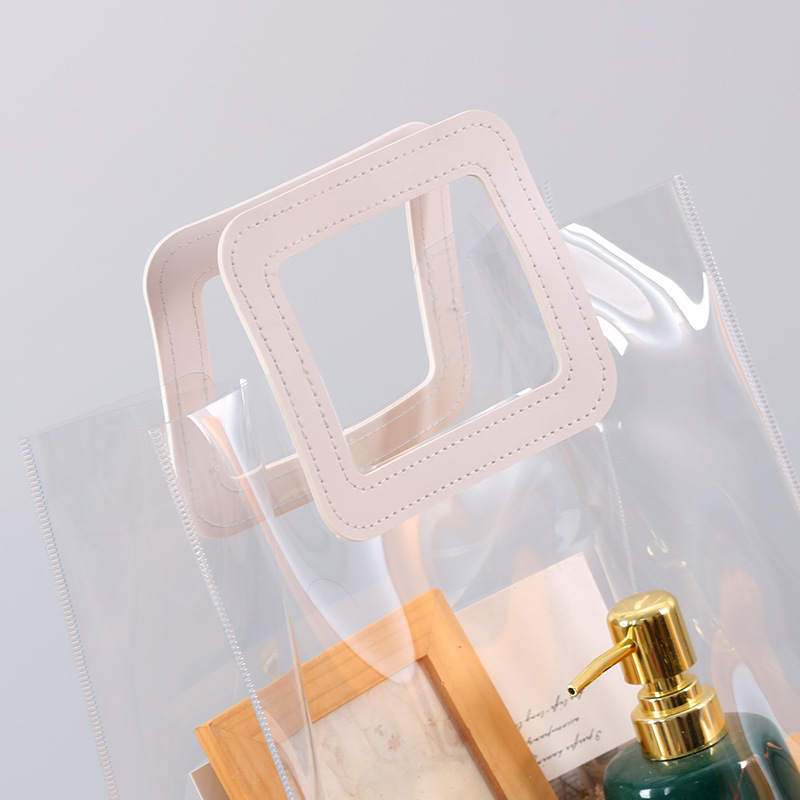 Handbag Pvc Plastic Gift Bag Can Be Printed with Logo, Cosmetics, Wedding Candy Packaging Bag, Custom Printed Hand-Held Bag