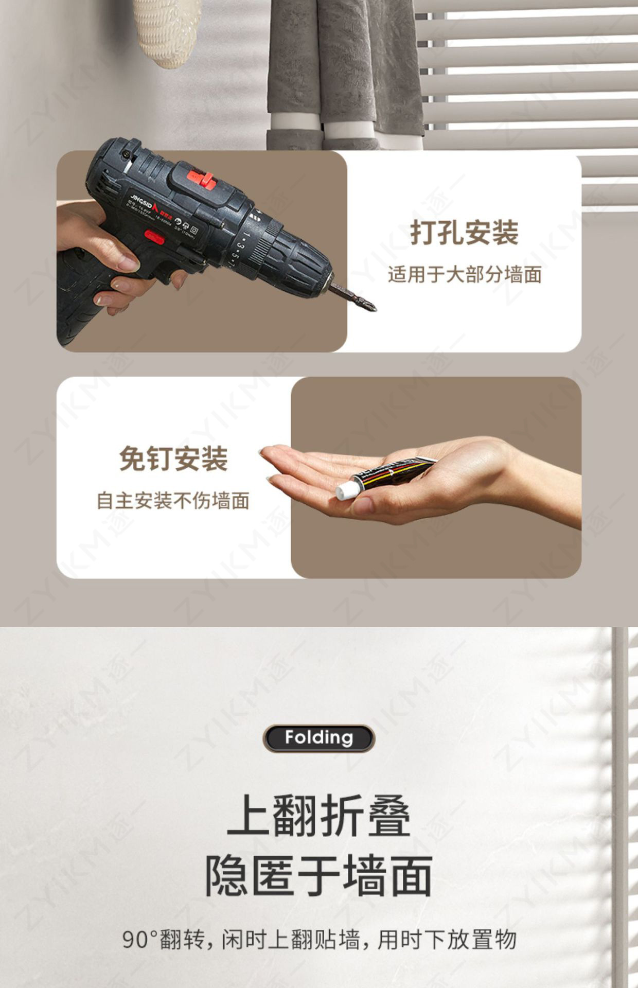 Space Aluminum Gun Gray Towel Rack Bathroom Shelf Bathroom Wall Hanging Toilet Towel Rack Set No punching – Yiwu Juntu O1CN01AxnfO22IENxakl2JN !!2209630679254 0 cib