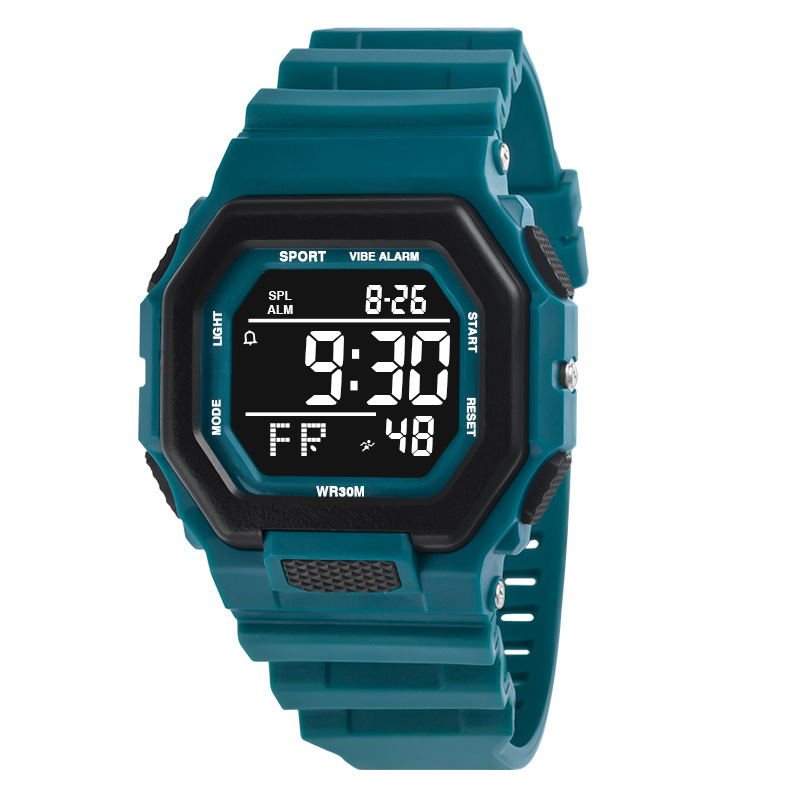 Reloj electrónico de sincronización de alarma de deportes al aire libre para hombres estudiantes masculinos y femeninos multifunción reloj electrónico luminoso fábrica al por mayor