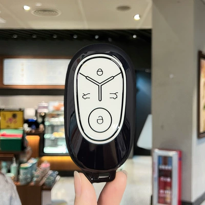 Special Geely Xingyuan Key Cover Car key bag - geely-star-wish-black-border-white-single-shell