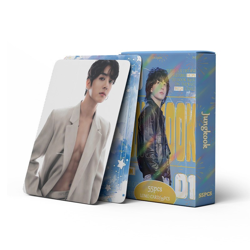 Cadena total, una gran cantidad de stock, 55 hojas de tinta BT SK IVE ATEEZ KPOP, estrellas coreanas alrededor de LOMO