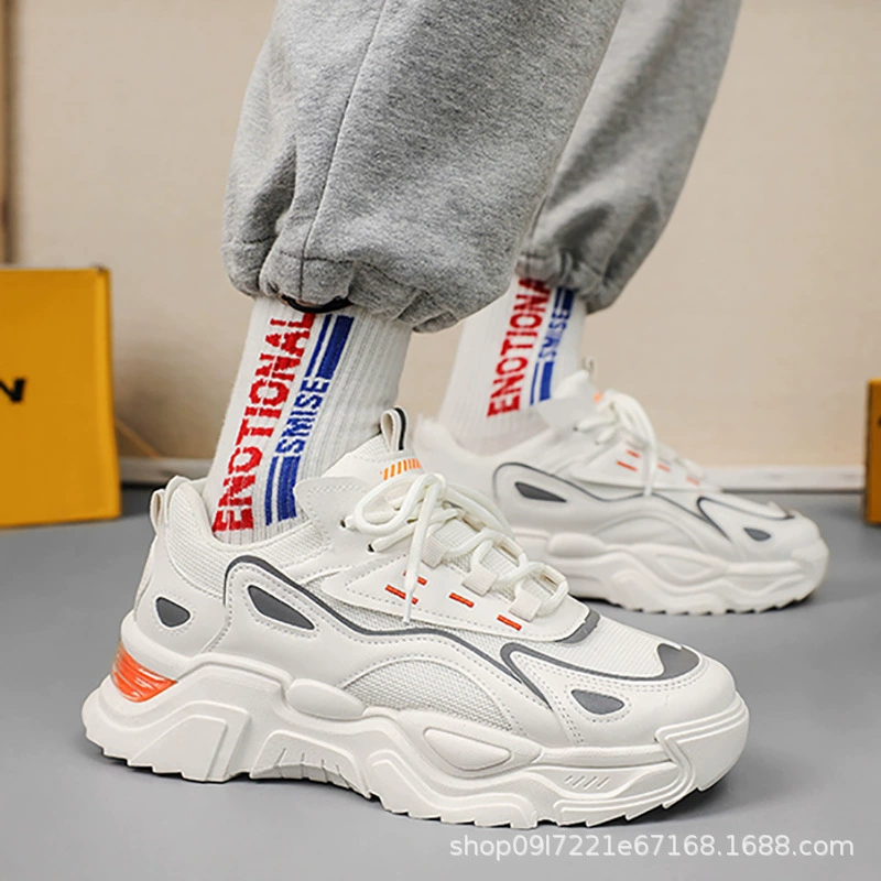 Женская обувь для папы, новинка весны и лета 2021, дышащая универсальная спортивная обувь в стиле k на толстой подошве, женская студенческая повседневная обувь для трибутыми