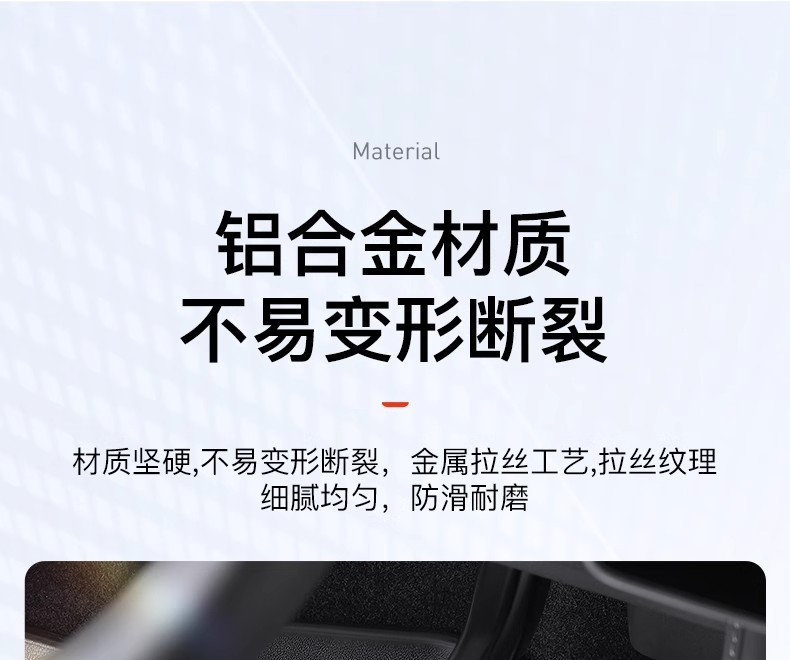 Suitable for Tesla's New Model 3/Y Accelerator Brake Rest Pedal Cover Metal Interior Modification Accessories