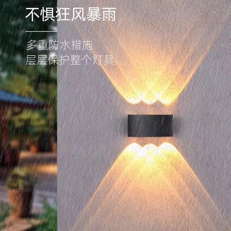 Lámpara de pared de interior con patrón de colina led Lámpara de noche de dormitorio Lámpara de pared de iluminación superior e inferior Lámpara de pared de sala de estar de lujo ligero Lámpara de pared doble