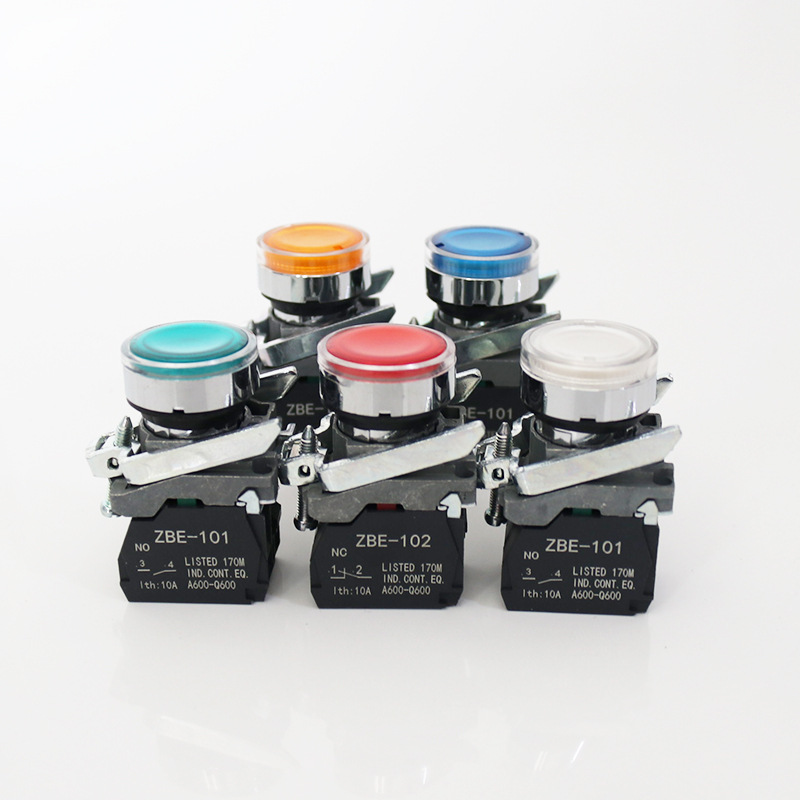 XB4型 带灯自复位平钮 XB4-BW3365 XB4-BW33M1C XB4-BW34M2C