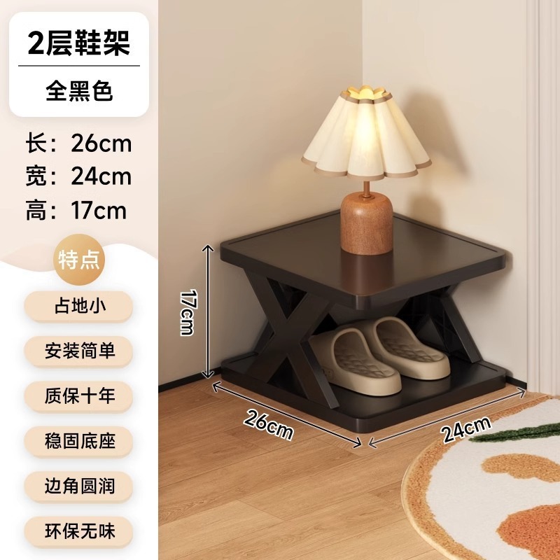 Estante de zapatos transfronterizos puerta doméstica almacenamiento pasillo ahorro de espacio vivienda de alquiler simple multicapa dormitorio desmontaje gabinete de zapatos interior