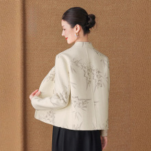 2025冬新款加厚保暖短款羊绒外套新中式年轻款高级双面羊毛大衣女