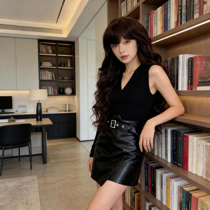 Dropshipping Wig for Women with Long Curly Hair, Lisa's Same Hairstyle, Big Waves, Full Head Wig, Direct Sales from the Manufacturer