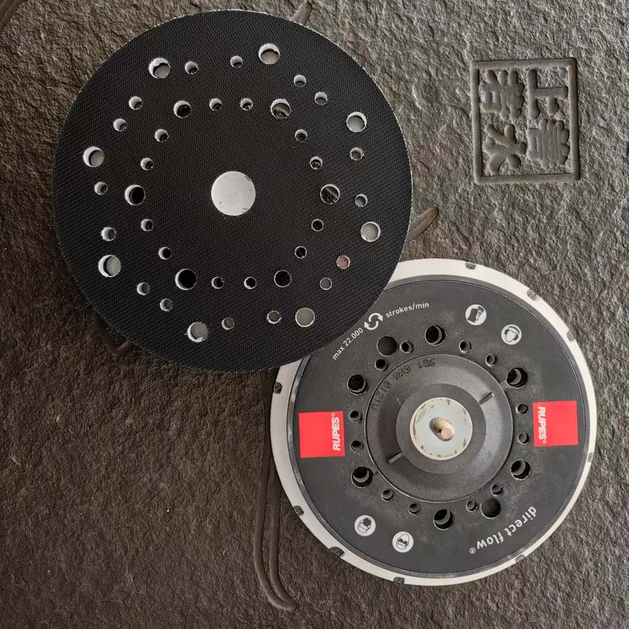 기존 LUBESI 연삭 패드 6 인치 건식 연삭 디스크 LUBES 전기 공압 연삭기 연삭 디스크 트레이 사포 디스크