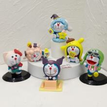 哆啦A梦叮当猫变装手办 三丽欧卡通可爱玩具桌面装饰摆件生日礼物