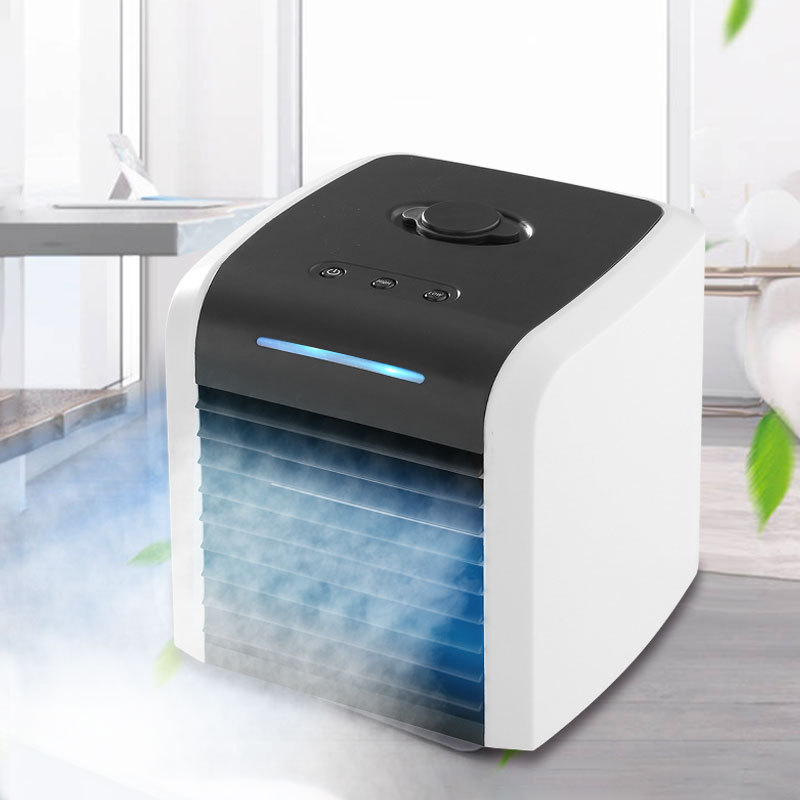 Cross border Air cooler Mini Portable household Office Mute Air-conditioning fan desktop Spray Air cooler