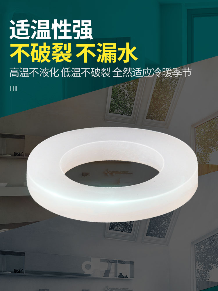 4分硅胶垫片橡胶密封圈圆形绝缘平垫6分1寸水管塑胶塑料尼龙垫圈