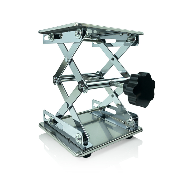 垃圾处理器支架实验室用手动桌面水平仪升降台小型升降平台不锈钢