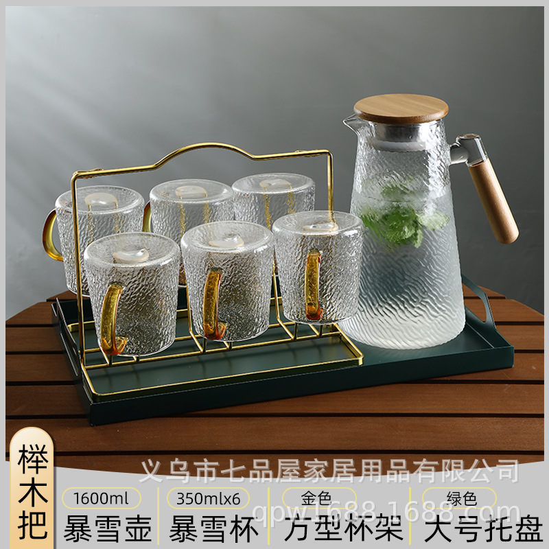 tetera de agua fría, vidrio resistente a altas temperaturas, tetera de té fría de jugo de fruta de gran capacidad, botella de agua hervida, tetera de té doméstica resistente al calor a prueba de explosiones image 26