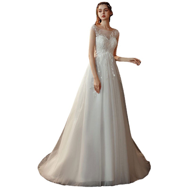 El Comercio Exterior de Europa y América Amazon AliExpress deseo moda nueva luz simple vestido novia Mori image 6